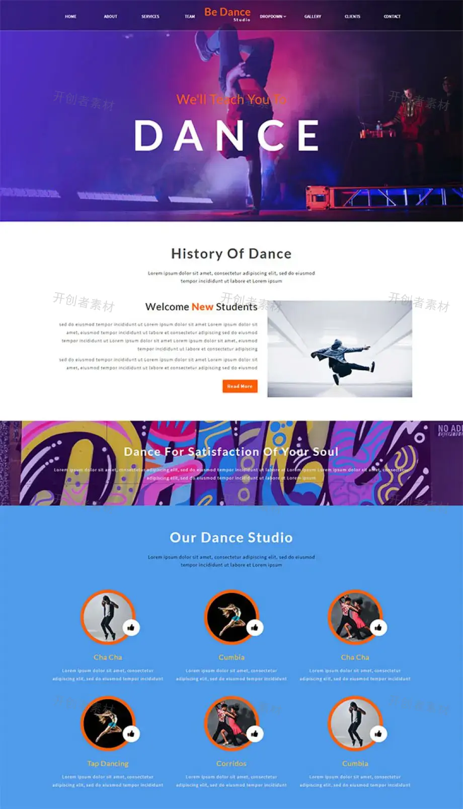 DIV+CSS艺人文艺演出演唱会在线网站模板